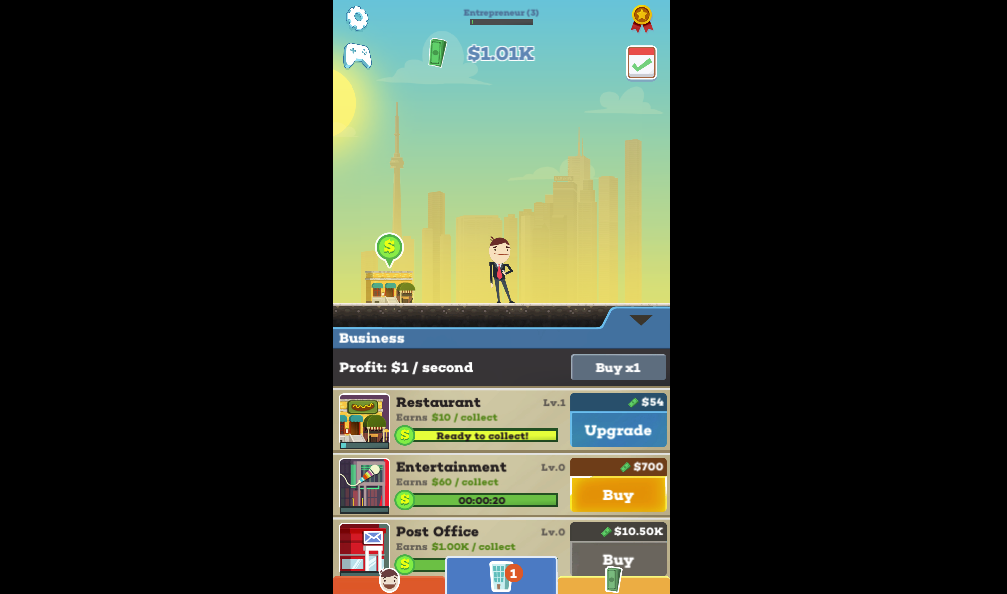 tap rich idle screenshot